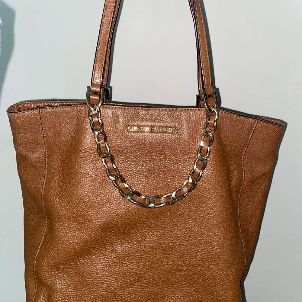 Michael Kors Brown leather shoulder bag
